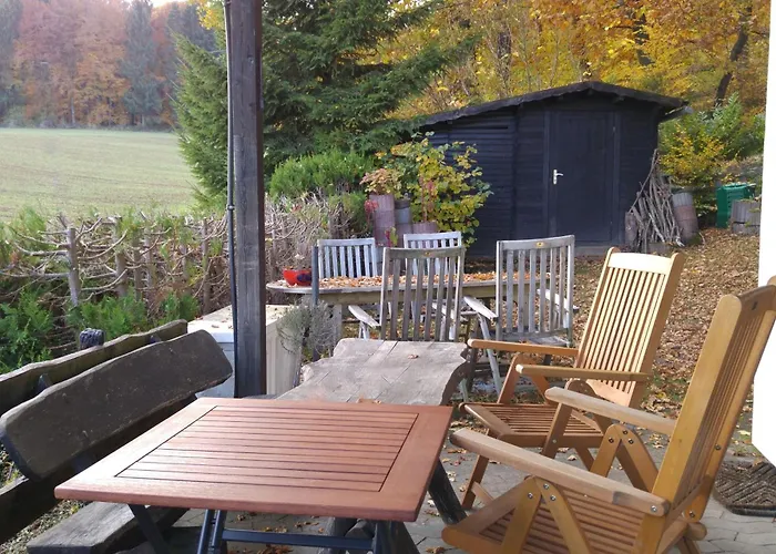 Am Waldrand Mit Panoramablick Casa de Férias Lissendorf